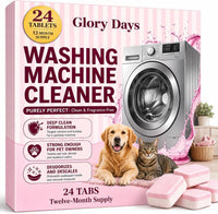 Washing Machine Cleaning Tablets — Pet Hair Remover, Odor Eliminator & Descaler
