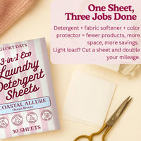Eco 3-In-1 Laundry Sheets - Coastal Allure (2 Sizes)