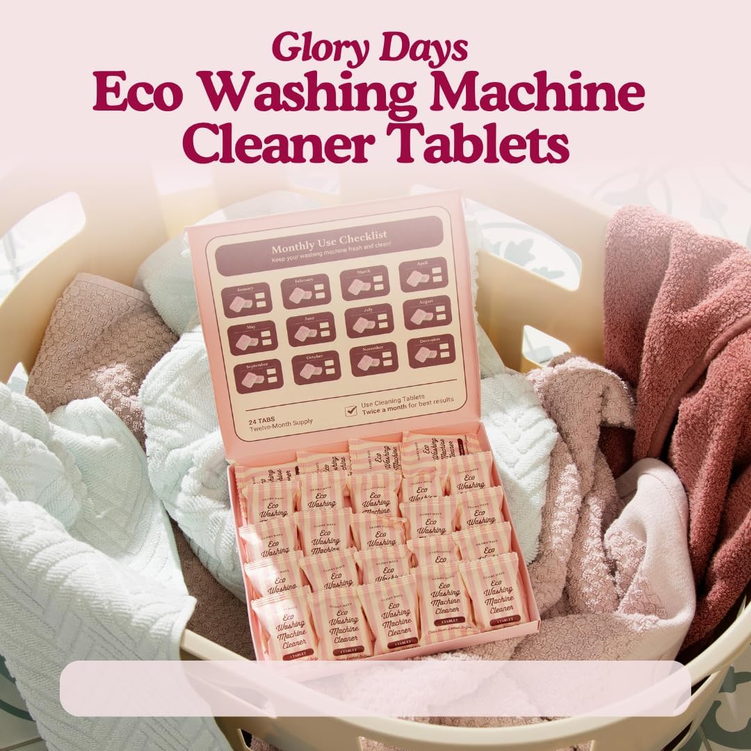 Washing Machine Cleaning Tablets — Pet Hair Remover, Odor Eliminator & Descaler