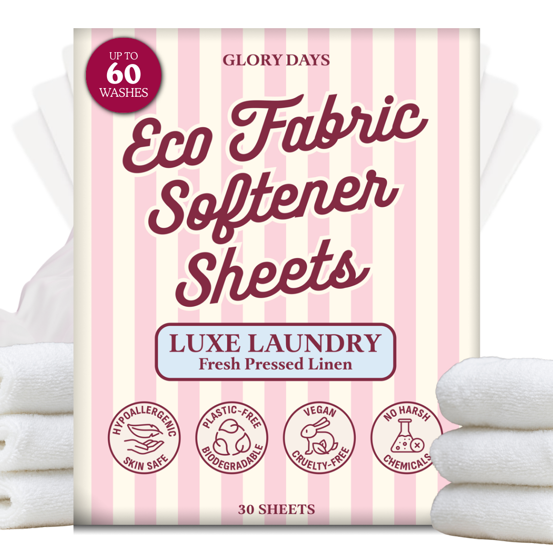 Eco In Wash Fabric Softener Sheets Natural Laundry Softener Sheets for Washer | Plastic-Free, Hypoallergenic