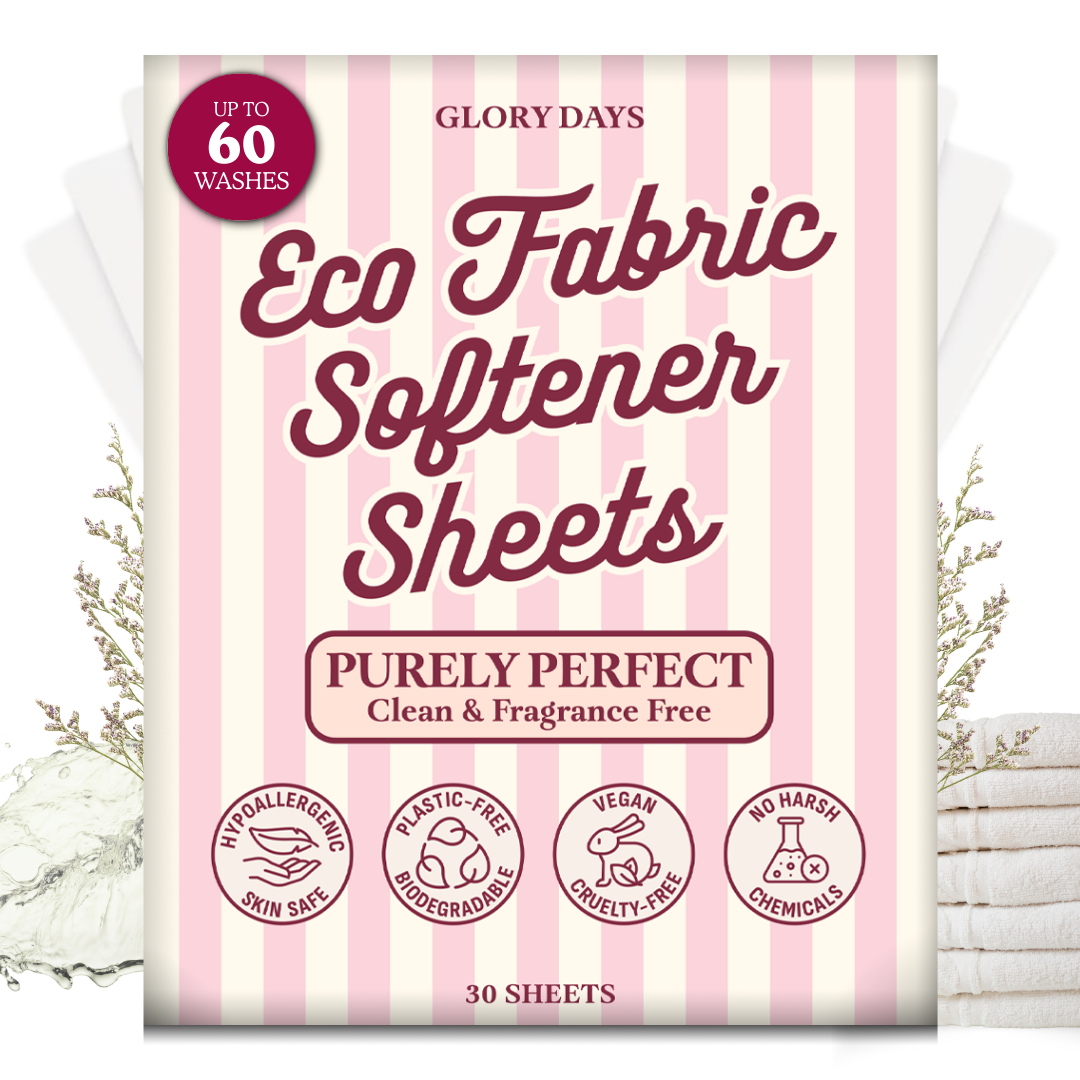 Eco In Wash Fabric Softener Sheets Natural Laundry Softener Sheets for Washer | Plastic-Free, Hypoallergenic