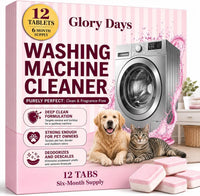 Washing Machine Cleaning Tablets — Pet Hair Remover, Odor Eliminator & Descaler